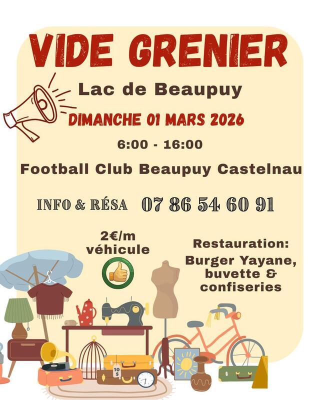 Vide grenier du fc beaupuy castelnau