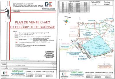 Terrain constructible - 1 189 m²