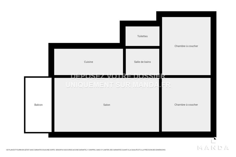 Appartement - 62 m² - 3 pièces