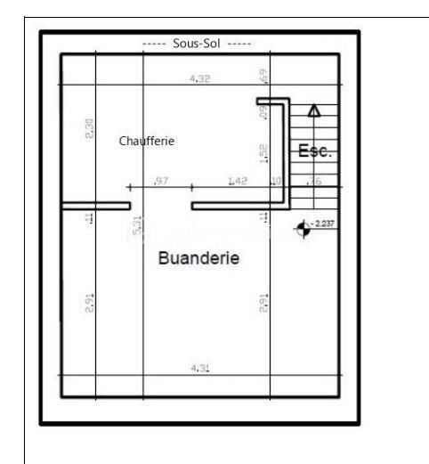 Maison ancienne - 74 m² - 3 pièces