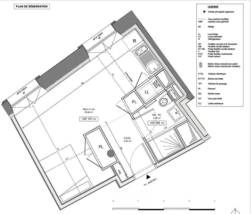 Appartement - 24 m² - 1 pièce
