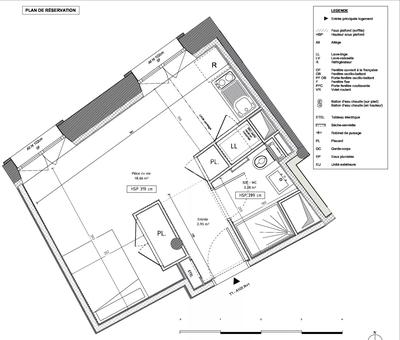 Appartement - 24 m² - 1 pièce