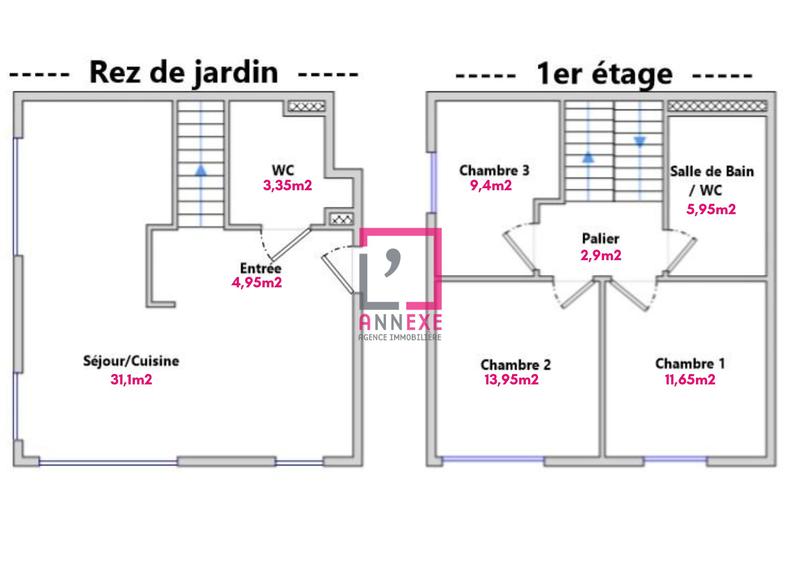 Appartement - 83 m² - 4 pièces
