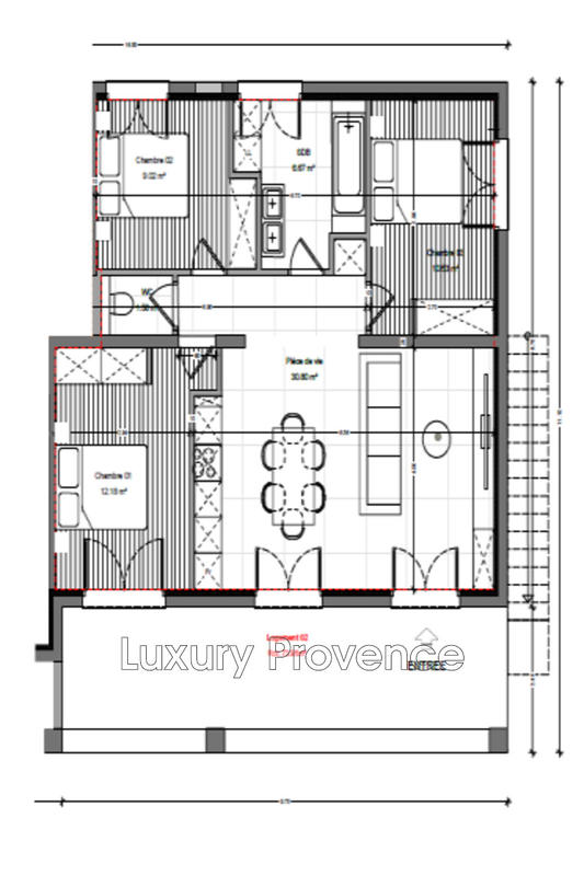 Appartement - 74 m² - 4 pièces