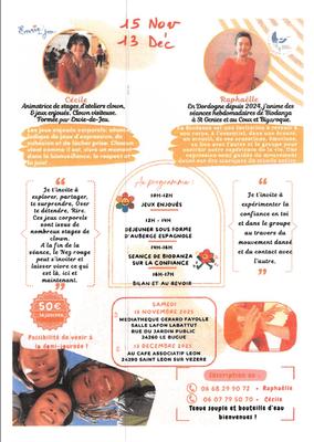 Jeux enjoués corporels et séance de biodanza