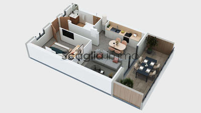 Appartement - 43 m² - 2 pièces