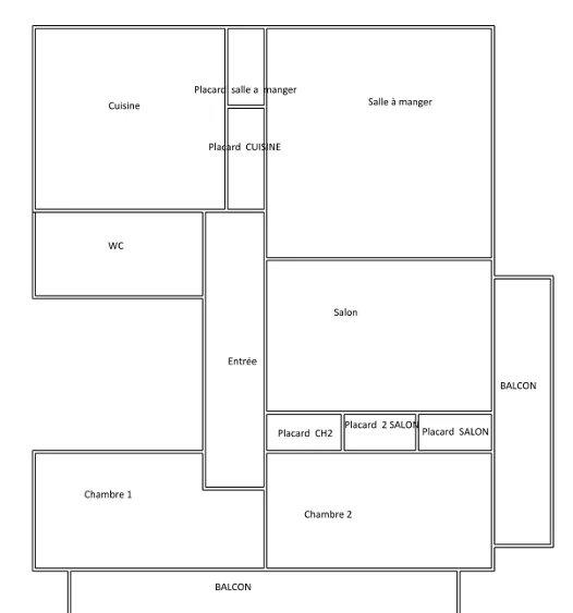 Appartement - 72 m² - 4 pièces