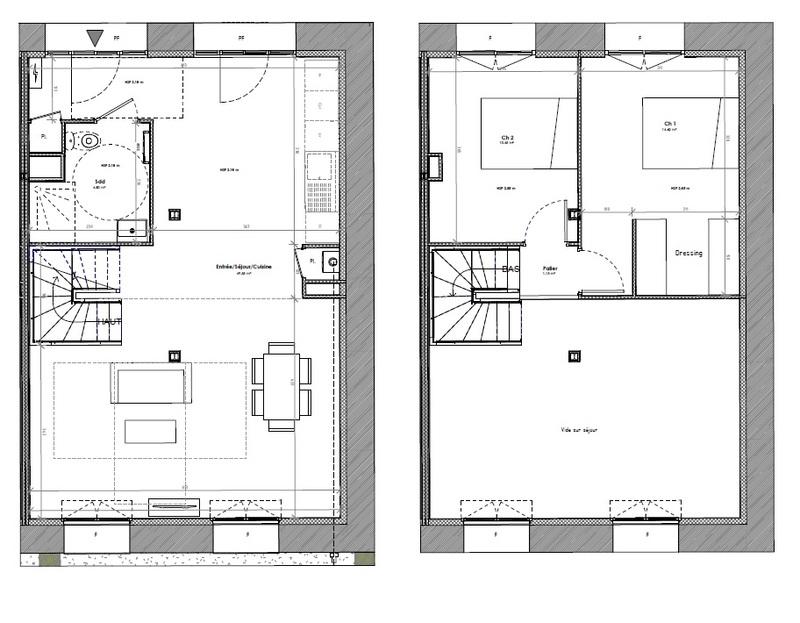 Appartement - 80 m² - 3 pièces