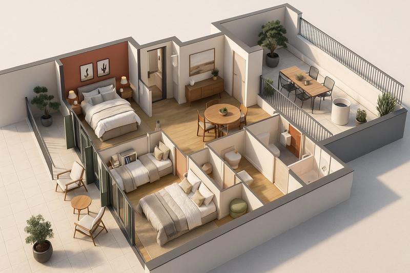 Appartement - 52 m² - 3 pièces