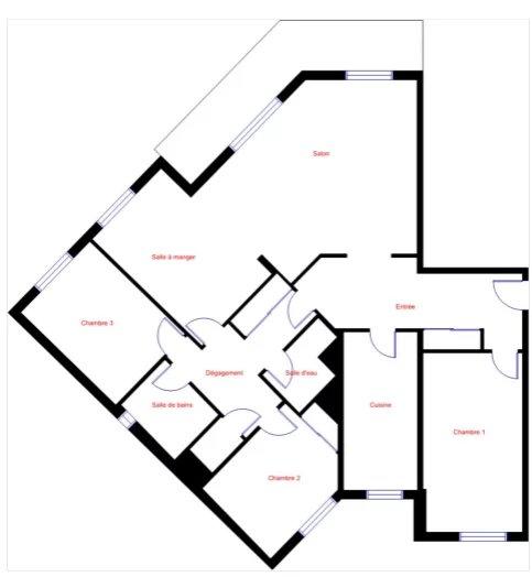 Appartement - 110 m² - 5 pièces