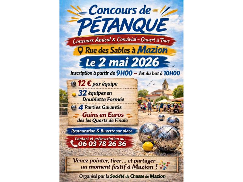 Concours de pétanque