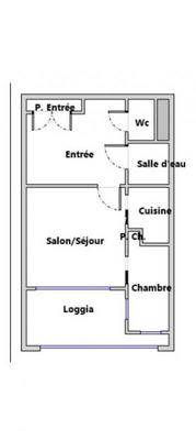 Appartement - 32 m² - 2 pièces