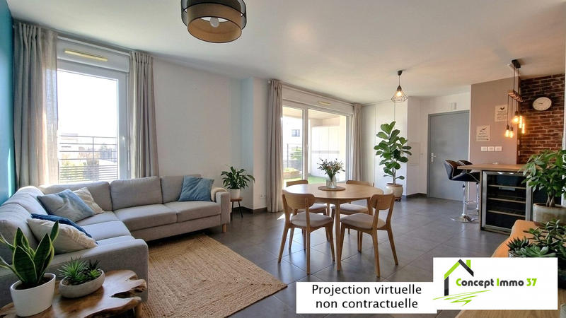 Appartement - 59 m² - 2 pièces