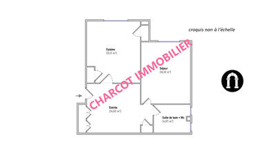 Appartement - 48 m² - 1 pièce