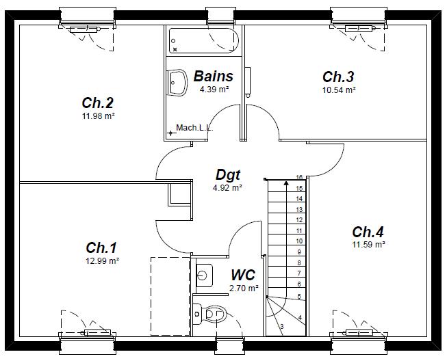 Maison - 111 m² - 5 pièces