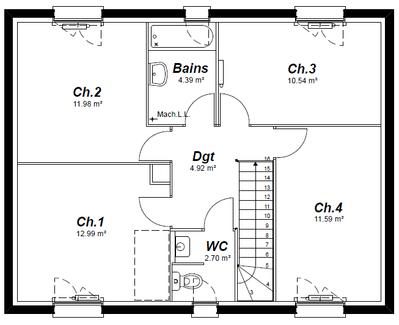 Maison - 111 m² - 5 pièces
