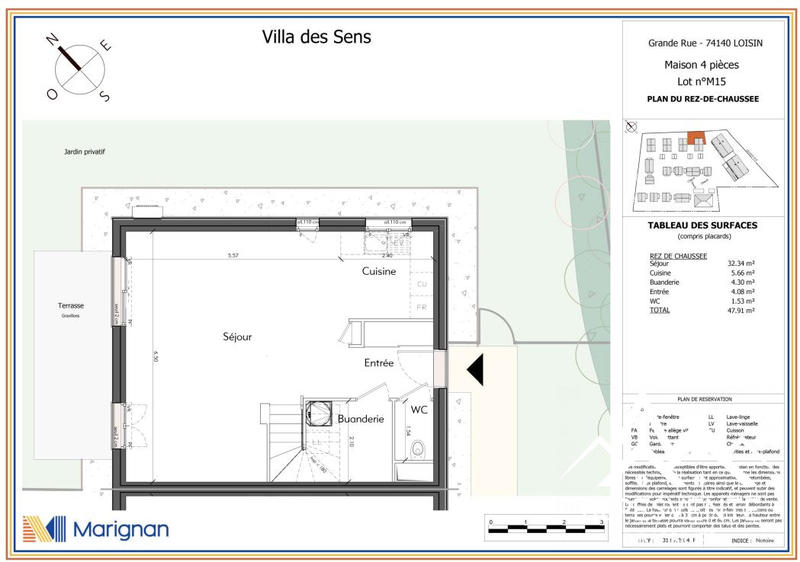 Villa - 93 m² - 4 pièces