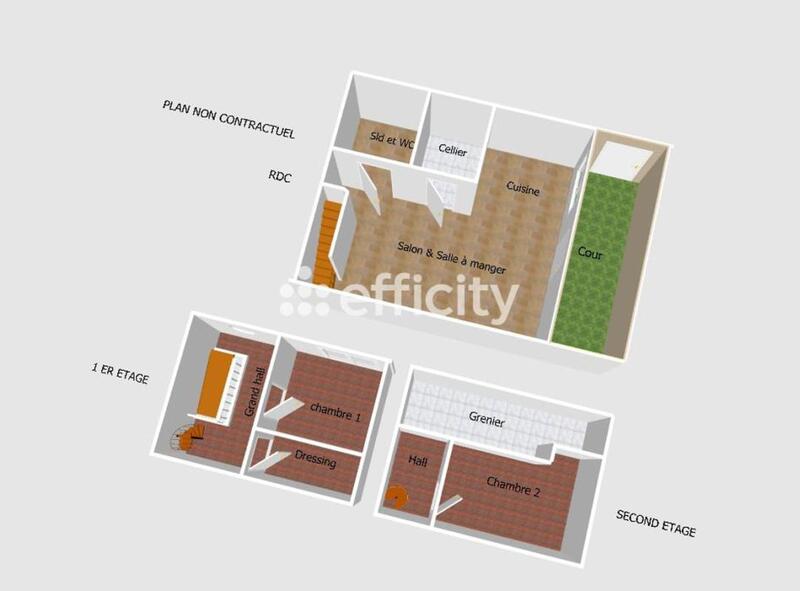 Maison - 77 m² - 3 pièces