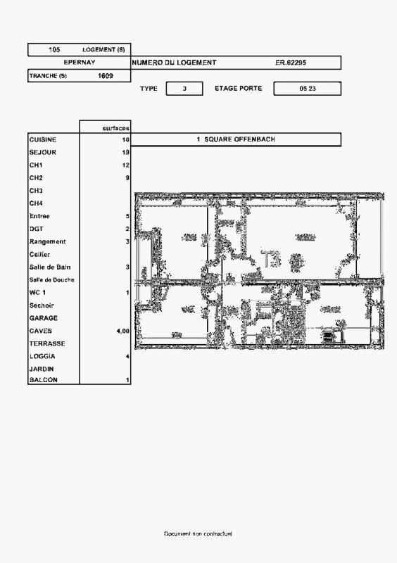Appartement - 64 m² - 3 pièces