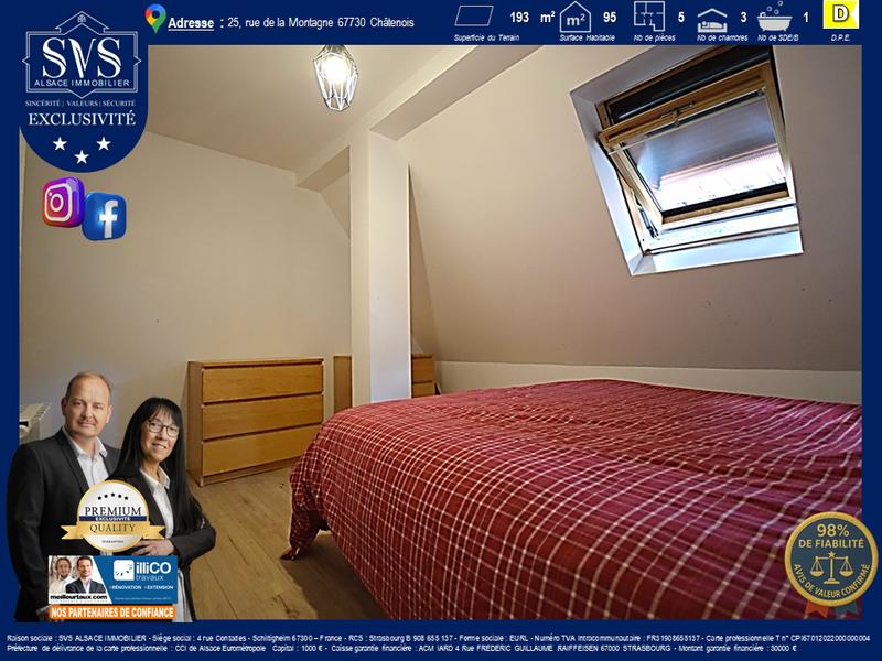 Maison - 96 m² - 5 pièces