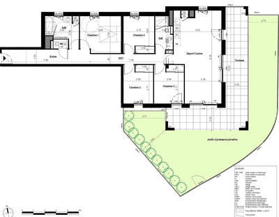 Appartement - 99 m² - 5 pièces