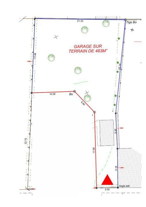 Terrain - 483 m²