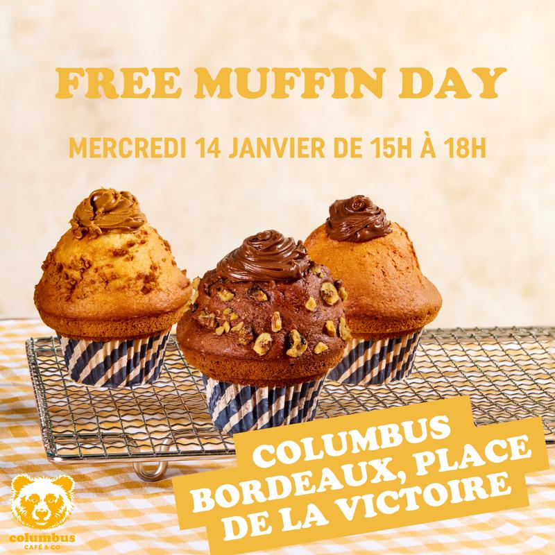 Columbus Café organise un Free Muffin Day à Bordeaux