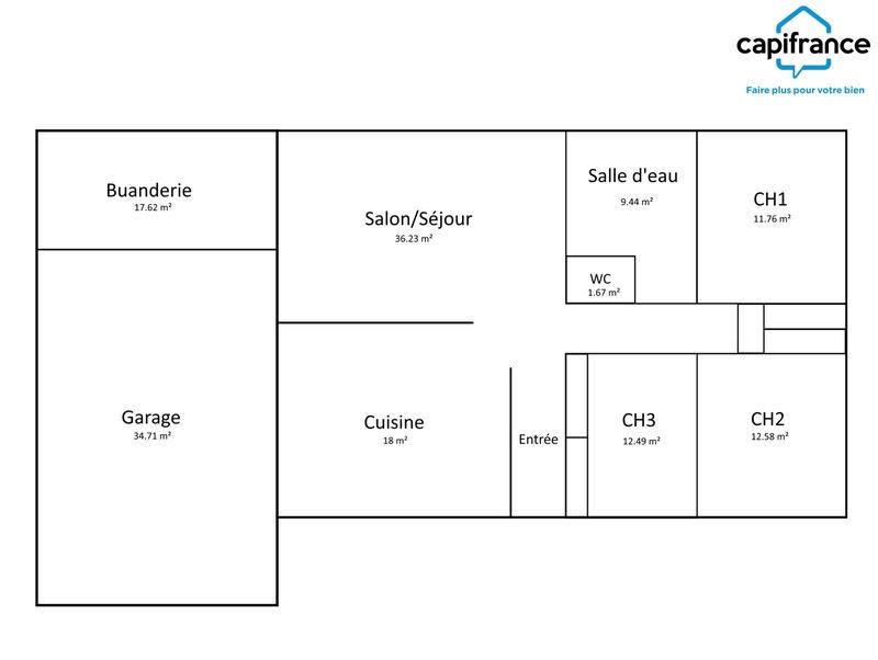 Maison - 102 m² - 5 pièces