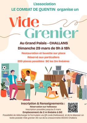 Premier vide grenier le combat de quentin