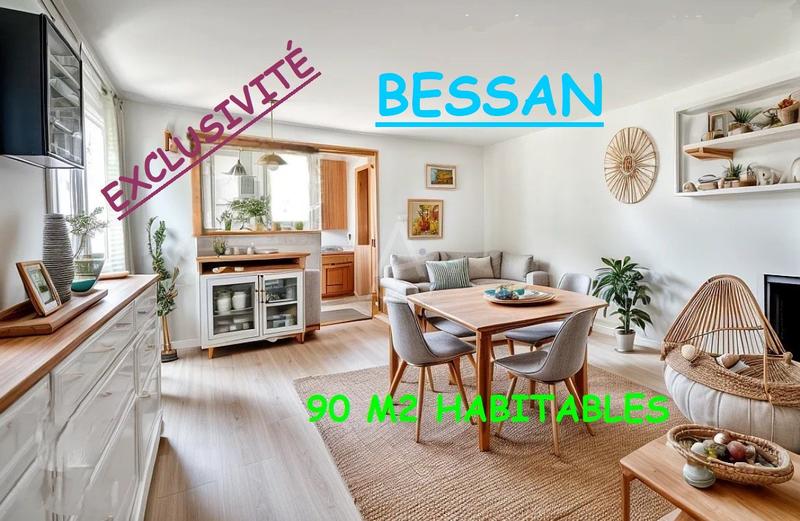 Maison - 90 m² - 4 pièces