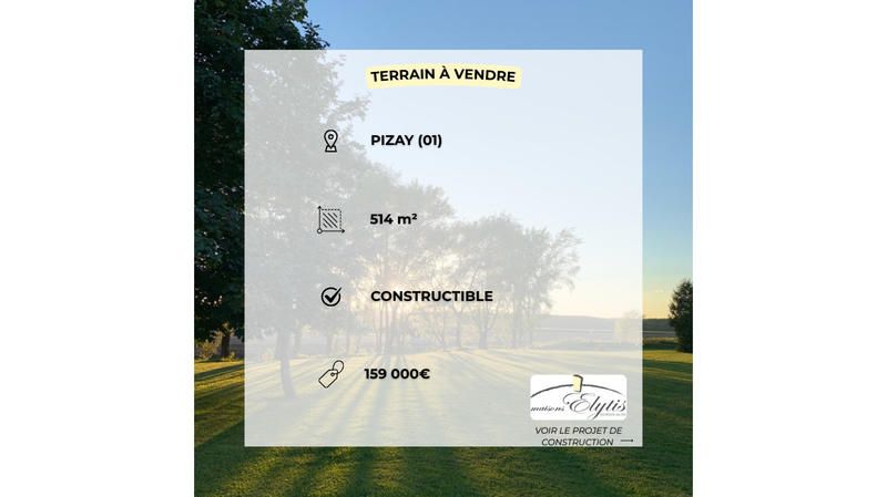 Terrain constructible - 514 m²