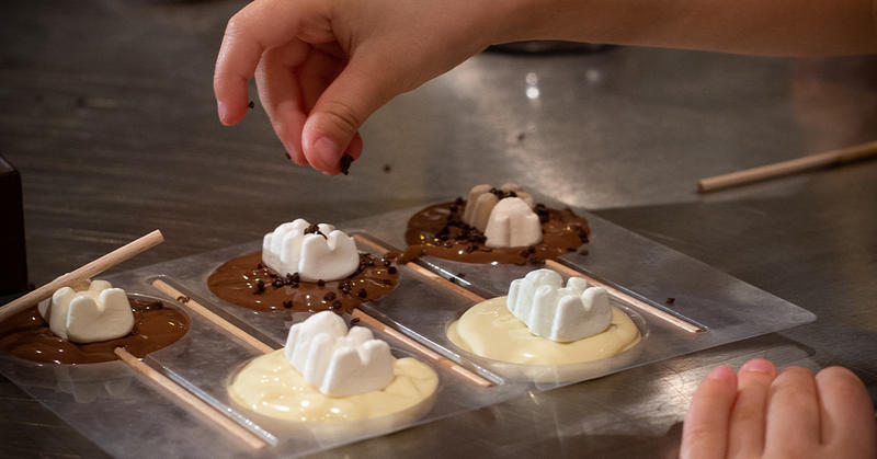 Atelier à la chocolaterie Daniel Stoffel : Choco'chups