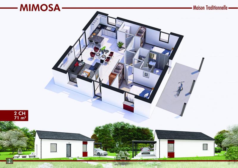 Maison - 71 m² - 4 pièces