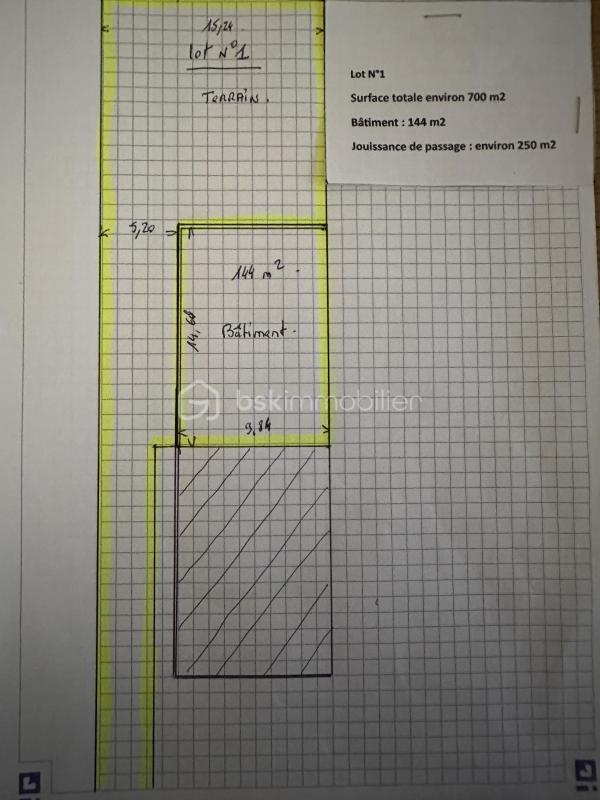 Local d'activité / Entrepôt - 144 m² - 1 pièce