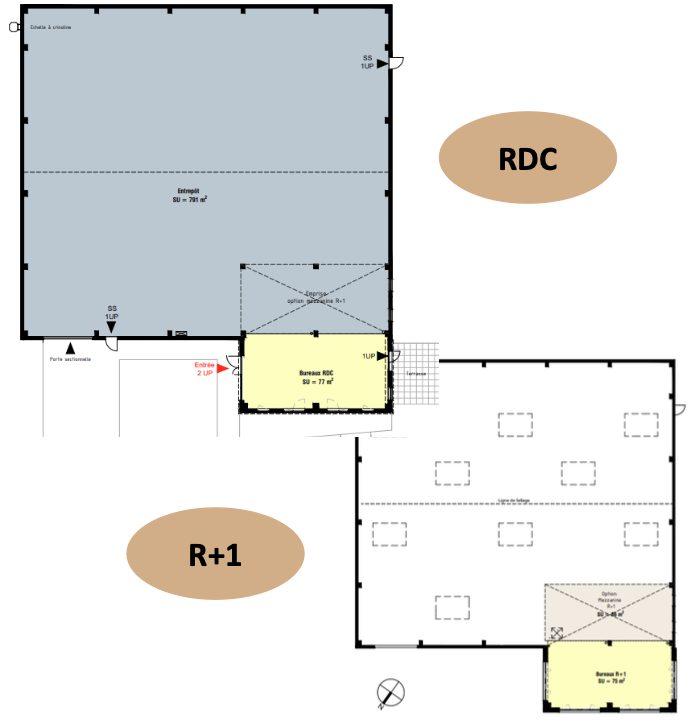 Entrepôt - 1 009 m²