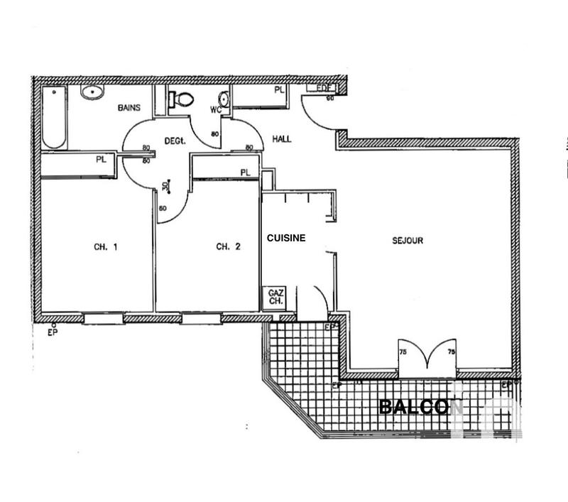 Appartement - 68 m² - 3 pièces