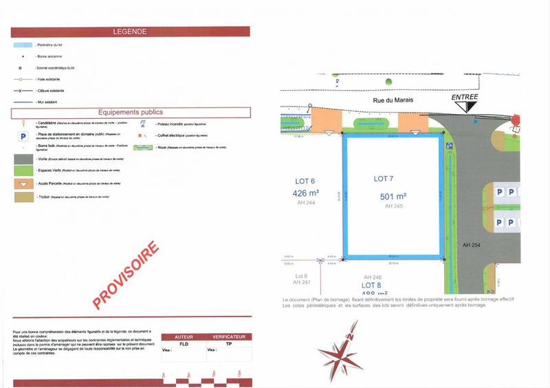 Terrain constructible - 501 m²