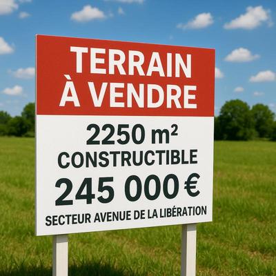 Terrain - 2 250 m²