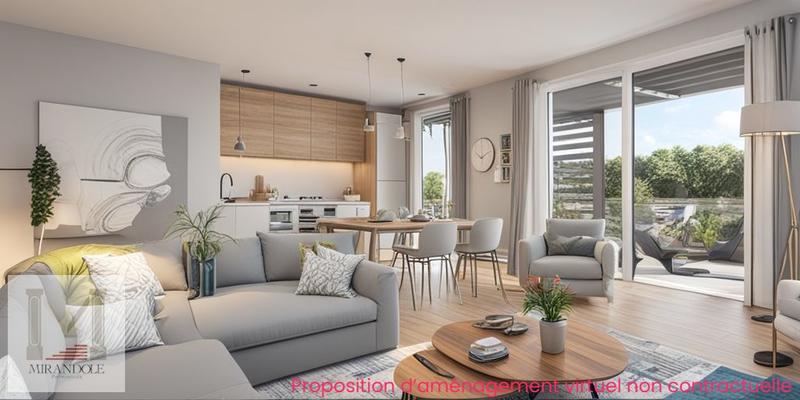 Appartement - 62 m² - 3 pièces