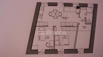 Appartement - 45 m² - 3 pièces