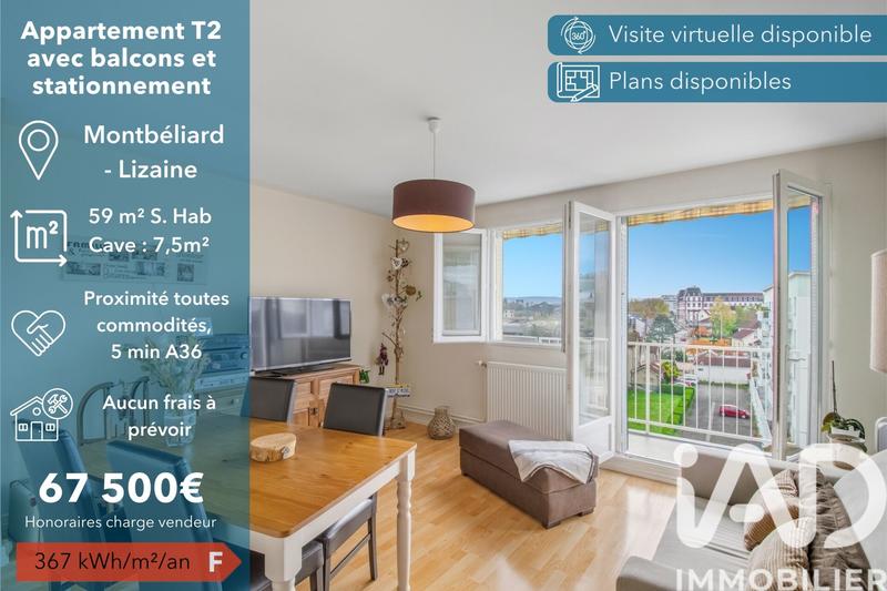 Appartement - 59 m² - 3 pièces