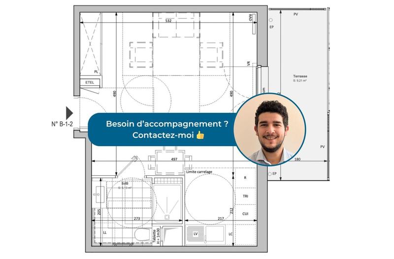 Appartement - 35 m² - 1 pièce