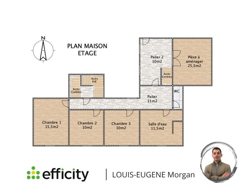 Maison de ville - 145 m² - 6 pièces