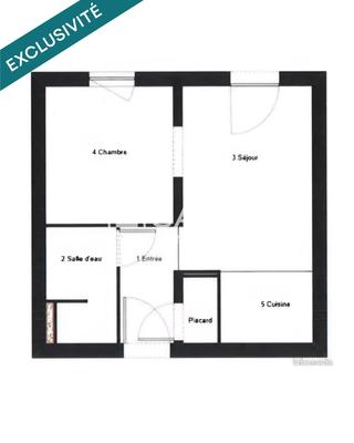 Appartement - 26 m² - 2 pièces