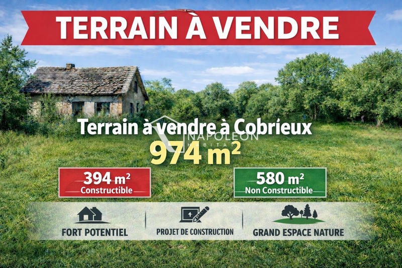 Terrain - 974 m²