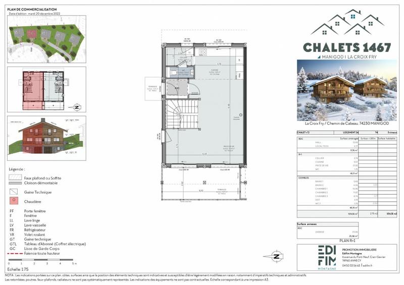 Châlet - 109 m² - 4 pièces