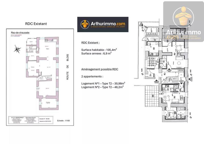 Immeuble - 283 m² - 10 pièces