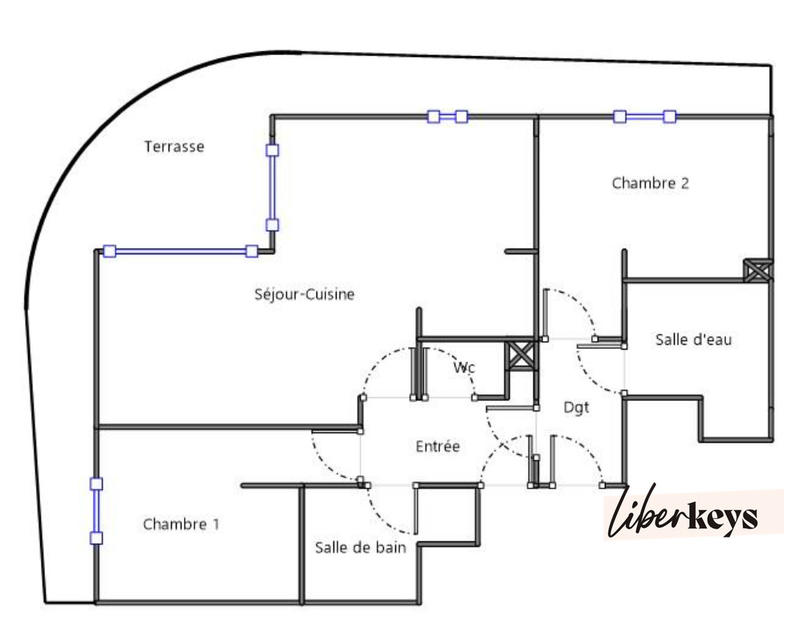 Appartement - 74 m² - 3 pièces
