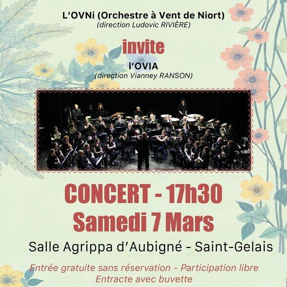 Concert de l'Orchestre à Vent de Niort à Saint-Gelais