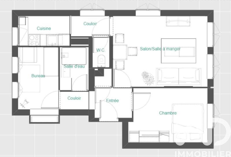 Appartement - 46 m² - 3 pièces